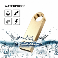 Clé USB Métallique Personnalisable en Gros avec Logo Gratuit, 64 Mo-128 Go, Clé USB 2.0 Haute Vitesse pour Cadeaux d'Affaires