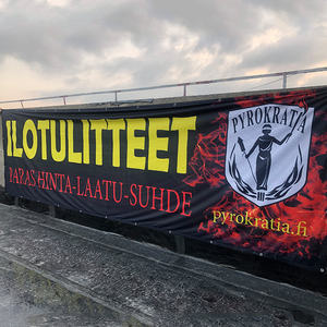 المصنوعات لافتة مخصصة كبيرة الحجم طباعة لافتة خلفية الإعلان في الهواء الطلق عيد ميلاد سعيد حفلة عيد ميلاد لافتة - Product Image 5