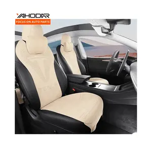 Autositzbezüge-Sets PU-Leder-Sitzbezug Protektor für Tesla Model 3 Model Y Sitzkissen Komplettsatz