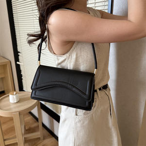 Mode couleur unie femmes mode sacs à main doux feutre élégant sous les bras sacs décontractés concepteur sac à main et sacs à main - Product Image 3