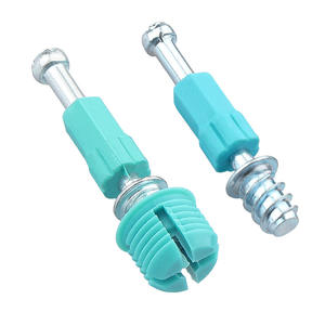 Three-in-One 8mm Durable <b>Locking</b> System for <b>Cabinets</b> Iron Plastic Fastener Eccentric Wheel Manganese Steel Furniture Connection - Product Image 2