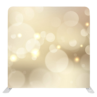 Toile de fond personnalisée de 8 pieds à double face avec cadre en aluminium, tissu tendu durable, impression par transfert thermique, type housse de coussin, pour salons professionnels