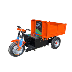 Tricycle électrique de transport à trois roues vert 630x915mm, cadre en acier durable, revêtement poudré, conception fermée - Product Image 4