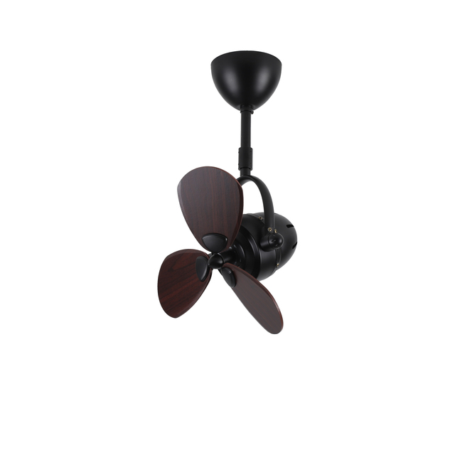 Corner Ceiling Fan with Cage 3 Blades Air Fan Wall Mounted with Remote Control and Timer for Small Room Quiet Powerful Airflow
