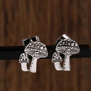 Orecchini a Forma di Fungo Carini per Donne, Stile Naturale, Accessori per Orecchie da Indossare Quotidianamente - Product Image 3
