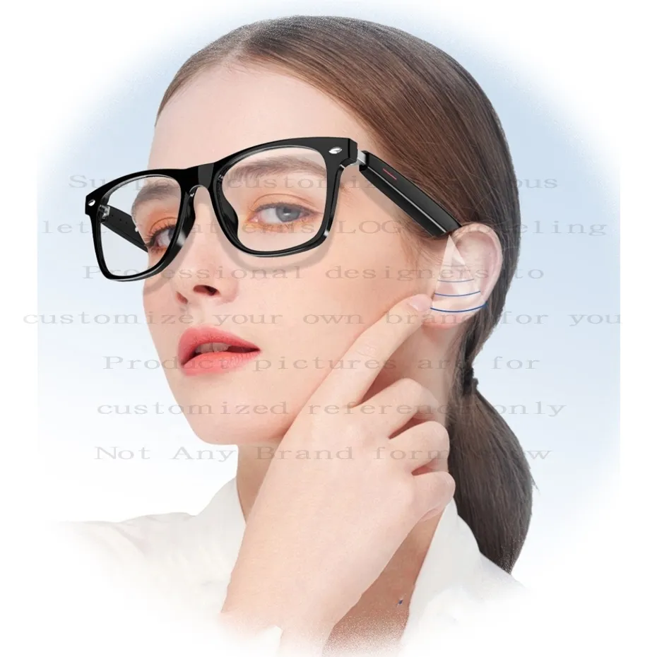 Tùy chỉnh kính mát không dây đọc sách ngoài trời lái xe thể thao âm nhạc mắt xương dẫn âm thanh thông Minh Kính