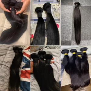 Mèches de Cheveux Humains Brésiliens Bruts Fournisseurs Échantillons Gratuits Bundles avec Closure HD Frontale Extensions de Cheveux Humains Cuticules Alignées Tissages de Cheveux - Product Image 5
