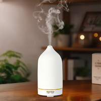 Diffuseur d'huiles essentielles en céramique 150 ml, diffuseur d'arômes ultrasonique à brume froide, coloré, pour la maison