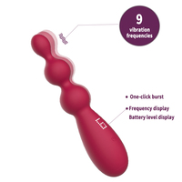 GINYA Neues Prozessdesign Digitale Anzeigefunktion Vibrierende Analkugeln Weibliche Vaginal- und Klitoris-Stimulation Vibrator Sexspielzeug