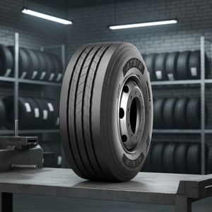 Pneus de camion AT512 385/65R22.5 haute performance, anti-éjection de pierres, pour éviter les dommages au profil des pneus dues à l'usure. - Product Image 1