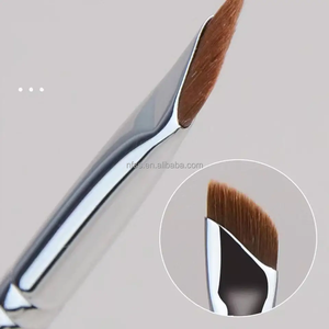 Hight Quality Easy 1 Pc Angle Flat Defined Fine Line Brow Contouring Makeup <strong>Brush</strong> Angled Eyebrow Sickle-Shaped Eyeliner <strong>Brush</strong> - Product Image 1