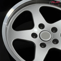 Jantes forgées monobloc 5 branches argentées sur mesure pour Porsche 911/997 GT3 Cayman, entraxe 5x130