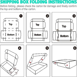 Vận Chuyển Gửi Thư Hộp Các Tông Tái Chế Trang Phục Bưu Phẩm Bao Bì Hộp Giấy Chất Lượng Cao Tùy Chỉnh In Logo Sóng Màu Hồng - Product Image 3