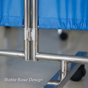 Biombo Plegable con Marco de Acero Inoxidable para Hospitales y Salas Médicas, Fabricado por Keling Medical - Product Image 5