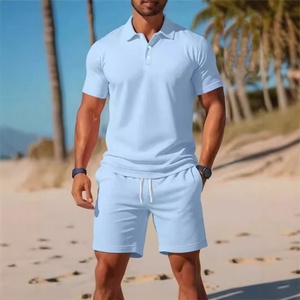 T-shirt a maniche corte da <span class=keywords><strong>uomo</strong></span> per il tempo libero, completo sportivo casual da <span class=keywords><strong>uomo</strong></span>, <span class=keywords><strong>abbigliamento</strong></span> <span class=keywords><strong>giovanile</strong></span> transfrontaliero - Product Image 4