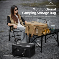 Sac de rangement pour camping en plein air Mountainhiker 42L, organisateur en Oxford 900D, sac de transport imperméable, poche latérale en maille, séparateur, résistant à l'usure