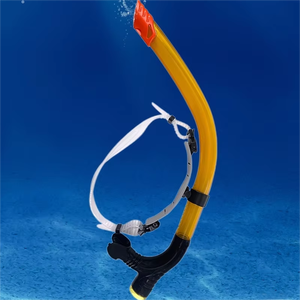Snorkel Frontal <span class=keywords><strong>con</strong></span> Tapa Seca Equipo de Snorkel Deporte Acuático Sets de Buceo Entrenamiento de Natación Profesional <span class=keywords><strong>Tubo</strong></span> de Respiración de PVC Kits de Natación - Product Image 1