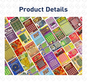 Boletos <span class=keywords><strong>de</strong></span> Lotería Personalizados <span class=keywords><strong>de</strong></span> Fábrica con Impresión <span class=keywords><strong>de</strong></span> Datos Variables Anti-Falsificación para Lotería Instantánea Global - Product Image 5