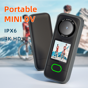 Cámara de Viaje 4K Interpolada Portátil, <span class=keywords><strong>Mini</strong></span> <span class=keywords><strong>DV</strong></span> con Control por Aplicación WiFi para Vlogging, Cámara de Bolsillo Impermeable IPX6 con Pantalla Táctil de 1.4 Pulgadas - Product Image 1