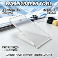 Outil de décapage de cire pour snowboard et ski, grattoir de cire pour l'entretien des skis et snowboards, accessoire universel pour snowboard simple ou double.