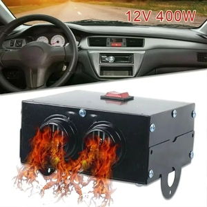 Chauffage de voiture portable 500W avec ventilateur chauffant 12V noir, dégivreur et désembueur électronique automobile - Product Image 4