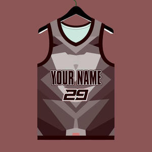 قميص رياضي بدون أكمام برقبة على شكل V للأطفال، زي كرة السلة مع طباعة مخصصة حسب الطلب، زي موحد، موديلات جديدة لعام 2023 - Product Image 4