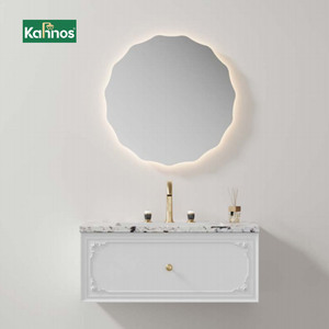 Modern Led Backlit <b>Rectangle</b> <b>Wall</b>-Mounted Vanity <b>Mirror</b> with Anti-Fog Dimmable Light <b>for</b> Hotel & Villa Bathroom Decor - Product Image 1