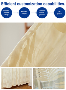 Tenda per Hotel Voile satinato con tessuto Jacquard traspirante al <span class=keywords><strong>metro</strong></span> - Product Image 6