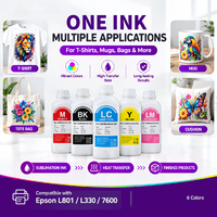 Encre de transfert de chaleur Compatible de qualité supérieure Hongcai pour imprimante E Pson L801 330 7600 encres pigmentaires à sublimation thermique 6 couleurs