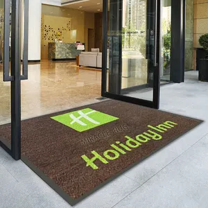 Noël Sublimation Tapete 3d Animal Paillasson Tapis Avec Caoutchouc Conception Personnalisée Logo Porte Tapis Tapis