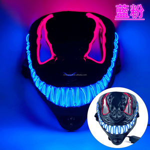 Halloween <strong>Mask</strong> <strong>Scary</strong> Led Light up <strong>Mask</strong> Halloween Masquerade Costume Party Cosplay Carnival Dark Evil Glowing Eyes Glow Neon <strong>Mask</strong> - Product Image 5