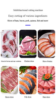 Haute efficacité 210 pièces/min automatique viande hacher côtes Machine 304 SUS boeuf congelé grande capacité moteur moteur composants de base
