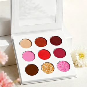Palette <span class=keywords><strong>de</strong></span> fards à paupières professionnelle en carton, sans <span class=keywords><strong>marque</strong></span>, couleur personnalisée, fini scintillant et mat, fard à paupières à <span class=keywords><strong>marque</strong></span> privée, 9 couleurs, résistant à <span class=keywords><strong>l</strong></span>'eau - Product Image 5