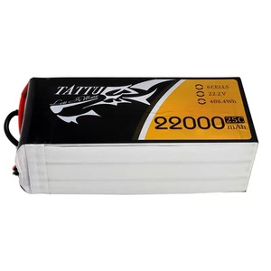 Hot Sales Tattu 22000mAh 6S 25C 22.2V Metal Lithium <b>Battery</b> for Agricultural Parts - Product Image 1