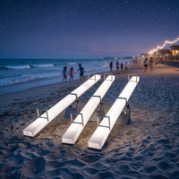 Balançoire interactive double pour enfants, lumineuse à LED, pour l'extérieur, à énergie solaire, colorée, télécommandée, IP54