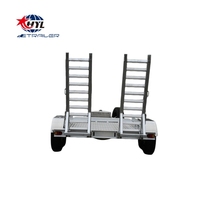 Remorque pour mini-excavatrice 4,5T, remorque automobile, remorque en aluminium pour mini-excavatrice à vendre