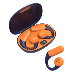 หูฟังแบบเปิดหูที่แท้จริงพร้อมจอแสดงผลดิจิตอล 16 มม. ไดร์เวอร์เสียงไฮไฟสเตอริโอหูฟังการนํากระดูกด้วยอากาศพร้อมเวลาเล่น 48 ชั่วโมง - Product Image 1