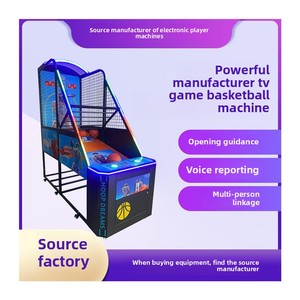 Machine de tir d'intérieur de luxe avec lumières, support de basket-ball électronique à jetons - Product Image 3