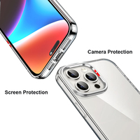 Nouvelle coque de téléphone transparente antichoc en TPU souple pour iPhone 16 Pro Max, coque de protection transparente pour téléphone