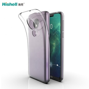 Personalizar a prueba de golpes transparente Anti amarillo ultrafino TPU parachoques fundas de teléfono móvil contraportada para Motorola Moto <span class=keywords><strong>G7</strong></span> POWER - Product Image 6