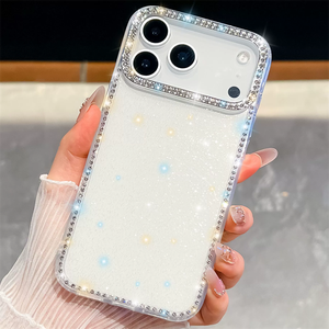 Funda Transparente con Diamantes de Imitación y Brillantina para iPhone 17 Pro Max, Funda Transparente con Purpurina para iPhone 17 - Product Image 5