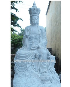 พระพุทธรูปหินอ่อนขนาดใหญ่สำหรับตกแต่งบ้านภายนอก รับประกัน 1 ปี - Product Image 4