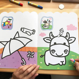 Cuadernos para Colorear con Portada Blanda, Impresión Personalizada Fangda, Libro de Dibujo de Animales, Juguetes para Pintar, Papel Offset, Encuadernación con Grapa Metálica - Product Image 3