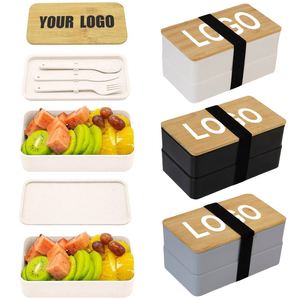 Promotional Children's <b>Lunch</b> <b>Box</b> Food Grade School <b>Lunch</b> <b>Box</b> PP Double Layer <b>Lunch</b> <b>Box</b> with Bag Custom logo - Product Image 1