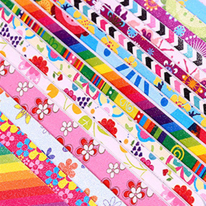 Hoa bướm in ấn đầy màu sắc làm móng tay móng chân công cụ 1PC chuyên nghiệp hai mặt 100/180 Grit móng tay tập tin - Product Image 6