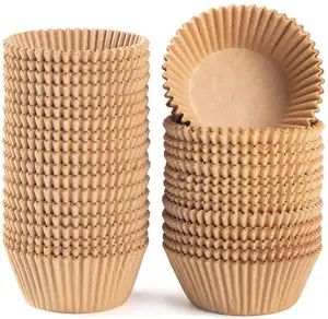 2022 TabletexStandard White Cupcake Liners 500 Count, No Smell, Food Grade & Grease-Proof Baking Cups Paper