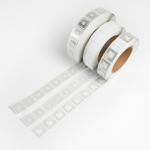 AFC-2626 2000 pcs Mini EAS RF 8.2 MHz giấy an Ninh Nhãn 1.02 inch (2.6x2.6 cm) đồng bằng trắng mềm thẻ cho cửa hàng bán lẻ - Product Image 3