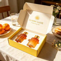 Boîte d'expédition en carton ondulé blanc cassé de qualité supérieure avec logo estampé à chaud, insert en mousse EVA personnalisé, pour cosmétiques et cadeaux