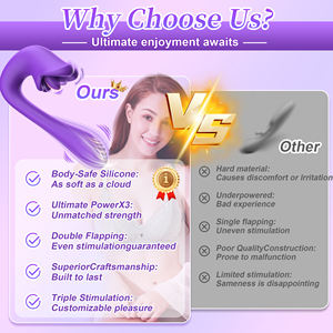 Zungenleckender G-Punkt-Vibrator, Duale <span class=keywords><strong>Stimulation</strong></span>, Klitorisstimulator, Silikon, USB-Wiederaufladbar, Wasserdicht, Sexspielzeug für Erwachsene für Frauen - Product Image 2