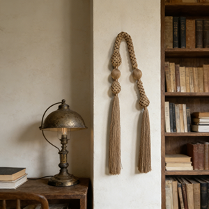<span class=keywords><strong>D</strong></span>écoration murale en macramé à franges multicolores personnalisées, <span class=keywords><strong>d</strong></span>écoration suspendue pour la maison, salon, mariage - Product Image 6